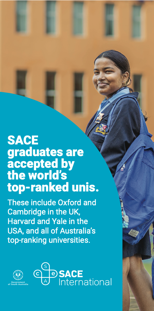 SACE prepares you for success, whatever the future brings